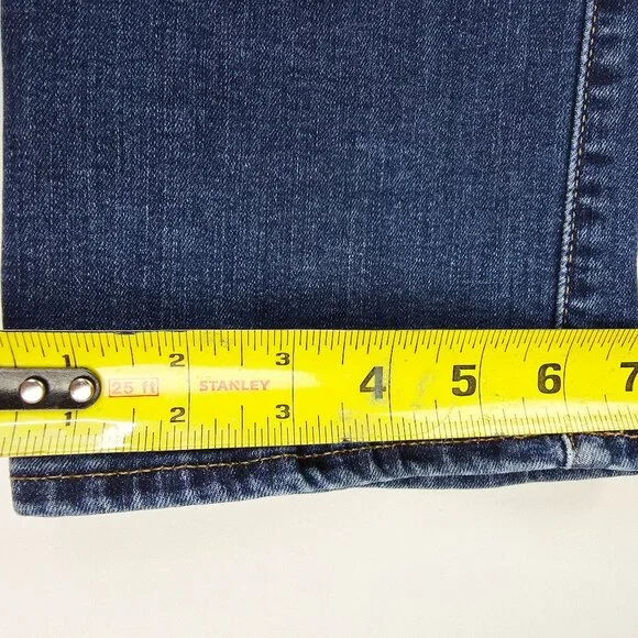 Lucky Brand Sweet Mid Rise Straight 29X32 Womens Size 8/29 Blue Denim Logo Jeans - Picture 4 of 14